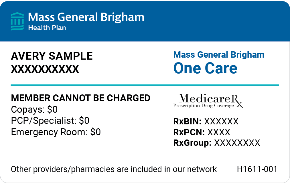 Mass General Brigham One Care ID card image